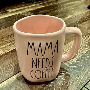Rae Dunn pink coffee mug
